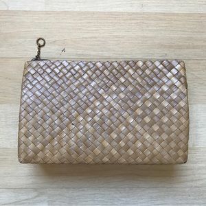 Women's Rattan Wicker Straw Basket Clutch Handbag Natural